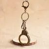 Keychains High Quality Diy Car Keychain Locks Keyring Antique Bronze Zinc Alloy Material Accessory Handcuff Brelok Manacle Jewelry Toy