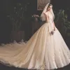 Robe de mariée princesse sur mesure, robe de bal, chérie, brillante, scintillante, cristal de luxe, musulmane, grande taille, épaules dénudées, balayage train, robes de soirée de mariée