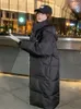 Casacos de trincheira femininos mulheres inverno engrossado parkas casaco de algodão estilo coreano solto meados de comprimento jaqueta quente 2023