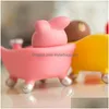 Soap Dishes Cartoon Shape Box Kids Toys Draining Practical Easy Clean Dish Bathroom Candy Colors Soaps Holder Drop Delivery Home Garde Dhfl0