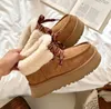 Schneestiefel Designer Dipper Classic Boot Australian Booties Damen Wolle Pelz Slipper Chocolate Dune Chesut Winterschuhe