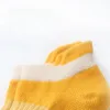 Barnstrumpor Babies Socks 5 Par/Lot Cotton Children's Anti-Slip Boat Socks For Baby Boys Girls Low Cut Floor Kid Accessories Four Season 231006