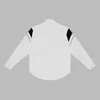 メンズカジュアルシャツ2023秋と冬の長袖シャツハイエンドファブリック180gデイヤーン固定織り高密度ファッ​​ション服