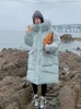 Vrouwen Trenchcoats 2023 Vrouwen Katoen Gewatteerde Jas Lange Winter Coltrui Jas Warme Parka Sneeuw Uitloper Koreaanse Losse Zima