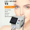 Senaste ispunkt Hårborttagning 530 590 640NM IPL OPT LASER OCH HÖG ENERGI Tatuering Ta bort Eyebrow Washing Picosekund Laserpigment Korrigerad 2 i 1 kraftfull utrustning