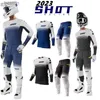 Andra kläder 2023 för Shot MX Gear Set Motocross Racing Pants MTB Bike Offroad Kits Motor Motor Cykel Black Suit Mensl231007