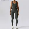 Active Set Yoga Set Women One-Piece Yoga Suit Women Dance Romper Fitness Bodysuit Workout Siamese Sportswear Seamless Gym Sports PlaySuitl231007