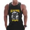 Casual Printed Tank Tops Men kulturystyka koszula bez rękawów bawełniana siłownia trening fitness ubrania ubrania singlet męski kamizelka letnia 22282Z