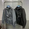 Printemps nouvelle veste de créateur - matériau coupe-vent de haute qualité vestes de taille chinoise mode poche couture conception fermeture à glissière à capuche186d