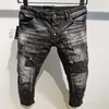 2021 Jeans décontractés pour hommes de la mode européenne et américaine italienne lavage de haute qualité optimisation de la qualité de meulage à la main pure L262u