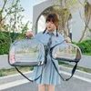 Cat Carriers 2023 Space Transparent Carrier Bag Breathable Pet Small Dog Backpack Travel Cage Handbag For Kitten