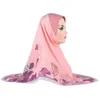 Vêtements ethniques 20pcs Amira Femmes musulmanes Hijab Écharpe instantanée Imprimer Turban Prière islamique Hijabs Châle Wrap Pull Prêt à porter