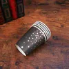 Disposable Dinnerware 10 PCS Black Serving Utensils Paper Cups Party Supplies Confetti