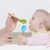 Cups Dishes 2 PCS Silicone Spoon for Baby Utensils Set Auxiliary Food Toddler Learn to Eat Training Soft Fork Infant Tableware Feeding 231007