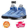 Jumpman 5 5s Scarpe da basket da uomo Racer Blue UNC Crimson Bliss Burgundy Green Bean Oreo Nero Metallic Mars For Her Easter Men for Outdoor Trainers Sneakers