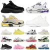Paris Dhgates Shoes Triple S Clear Sole Trainers Dad Sneaker Triple Pink And White Black Grey Neon Green Oversized Mens Womens Beige Runners Luxe Des Chaussures shoes