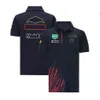F1 Team Racing Suit رسميًا نفس الأسلوب على قميص بولو القميص القصيرة للأكمام