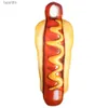 Theme Costume Adult Funny 3D Print Hamburger French Fries Sausage Hot Dog Come Cosplay Halloween Men Women Family One-Piece Food ComeL231007