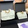 Damestas Luxe crossbodytassen Designer draagtas Enkele schoudertas Beroemde gouden ketting Messenger handtas Flap Zwarte portemonnee Handtassen van hoge kwaliteit Zadeltassen