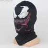 Masques de fête Venom Balaclava Masque Cosplay En Plein Air Super-Héros Motos Équitation Crâne Visage Bouclier Halloween Costume De Fête Props Q231007