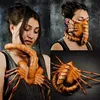 Masques de fête 1 pièce Masques pour hommes Cosplay Halloween Scorpion Masque en cuir Alien Face Hugger Horror Party Face Cover Fancy UK Masques de mode populaires Q231007