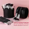 Outils de maquillage BEILI pinceaux professionnels de haute qualité pour fond de teint poudre Contour fard à paupières ensemble de mélange avec étui 231006