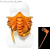 Masques de fête 1 pièce Masques pour hommes Cosplay Halloween Scorpion Masque en cuir Alien Face Hugger Horror Party Face Cover Fancy UK Masques de mode populaires Q231007