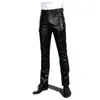 Men's Pants Men Leather Winter Youth Autumn Genuine With Fleece Thickened First Layer Cowhide Goatskin