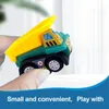 Diecast modelo mini inercial puxar para trás carro de engenharia 1 saco 6 PCS plástico fricção veículo caminhão brinquedo para crianças menino menina presente de aniversário 231007