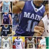 Basketbol Formaları Maine Black Bears Basketbol Forması NCAA Koleji 25 Sergio El Dar 0 Andrew Fleming 5 Nedeljko Prijovic 3 Vilgot Larsson 10 Stephane Ingo