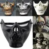 Maski imprezowe Halloween Half Face Maski kostiumowe Maska Czaszka Wargame Wargame Tactical Mask Motorcycle Propon Cusume Skull Mask Maski Q231007