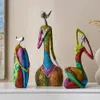 Decorative Objects Figurines Nordic Creative Colorful Abstract Home Decoration Figure Sculpture Living Room Modern Desktop Decoration Gift gifts 231007