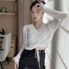 여자 스웨터 스프링 2023 가을하라 주쿠 한국 패션 탑 성격 빈티지 달콤한 속이 끈적 끈적한 활 니트 스웨터 여자