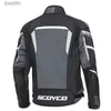 Autres vêtements SCOYCO 2023 Veste de moto Homme Veste d'équitation Veste de moto d'été + Pantalon Ensemble Motocross Chaqueta Costume Équipement de protection L231008