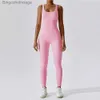 Active Set Yoga Set Women One-Piece Yoga Suit Women Dance Romper Fitness Bodysuit Workout Siamese Sportswear Seamless Gym Sports PlaySuitl231007