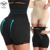 Wechery kadınlar büyük eşek seksi shapewear 4 pedler sahte düğme bel zayıflama kemer kontrol külot düz göbek iç çamaşırı vücut şekillendirici y2007102189