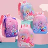 Sacos escolares mochila para crianças dos desenhos animados unicórnio sereia mochila leve para meninas saco de náilon para bebês pré-escolares 231006