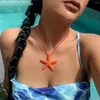 Pendant Necklaces Ailodo 5 Colors Big Starfish Necklace For Women Minimalist Summer Beach Simple Fashion Party Jewelry Girls Gift