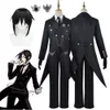 Anime Black Butler Sebastian Michaelis Cosplay Costume Halloween för kvinnliga män klädkosplay