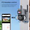 Shiwojia 8MP 4K Tuka Gözetim Kamerası 4G/ Wifi Hırs Siren Alarm Kablosuz Açık PTZ IP Kamera Güvenlik Koruması