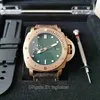 Vs Fabrika Erkekleri Süper Kaliteli VSF 47mm Dalgıç P382 382 00382 Bronz Luminova Deri Saatler Cal.P.9000 Hareket Mekanik Otomatik Erkek Kol saatleri