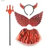 Thème costume filles come décoration girls cadeau halloween diable viennent pour les enfants cardivals de fête des carnivals de scène masqueradel231007