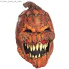 Party Maskers Halloween Horror Masker Ani-Motion Pompoen Masker Grappig Party Latex Masker Q231007