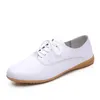 Pantoufle évider Oxford chaussures filles ballerines formateurs semelle souple appartements mocassins en cuir véritable à lacets mocassins sandales d'été 231006