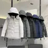 Jaqueta masculina de inverno com capuz, jaqueta masculina de inverno, moda canadense, jassen, casaco com capuz, quatrorure manteau, casaco hiver, puffer, ganso