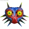 Máscaras de fiesta Máscara de Majora Leyenda de Zelda Máscara de cosplay Juego de látex Máscaras faciales Disfraz de Halloween para adultos Accesorios Accesorios Q231007