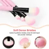 Makeup Tools 13 Pcs Pink Brushes Set Foundation Blush Powder Eyeshadow Lip Blending Beauty Tool Cosmetic with 2 Podwer Puff 231006