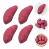 Decorative Flowers 4 Pcs Vegetable Model Lifelike Fake Sweet Potato Cabinet Decor Foams Artificial Potatoes Home Purple Realistic