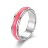 Titanium roestvrij staal nachtgloed roterende lichtgevende ring voor mannen vrouwen decompressie angstbestendig vingerringen band sieraden accessoires groothandel goedkoop