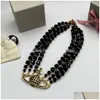 Designer pingente colares carta vivian gargantilhas luxo mulheres moda jóias metal pérola colar cjeweler westwood yuiyew345as drop delive